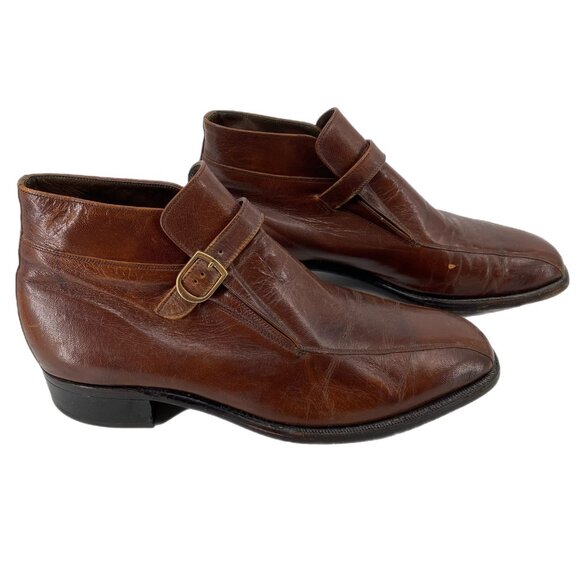 Florsheim Brown Leather Square Toe Bootie | Men\'s Size 9.5 main image 2